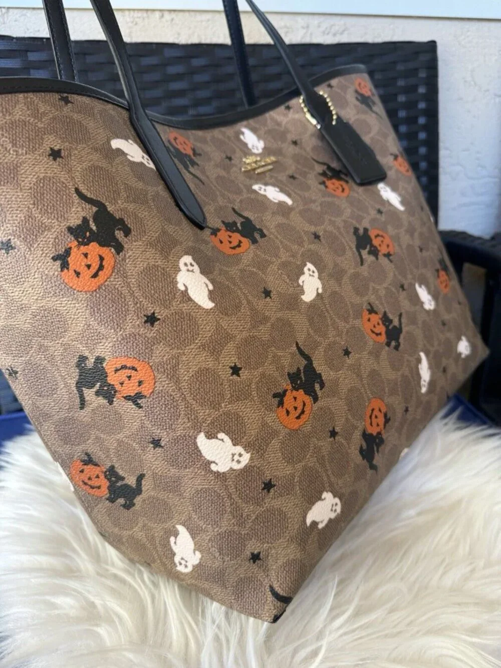 Chic & Spooky Coach Halloween Tote